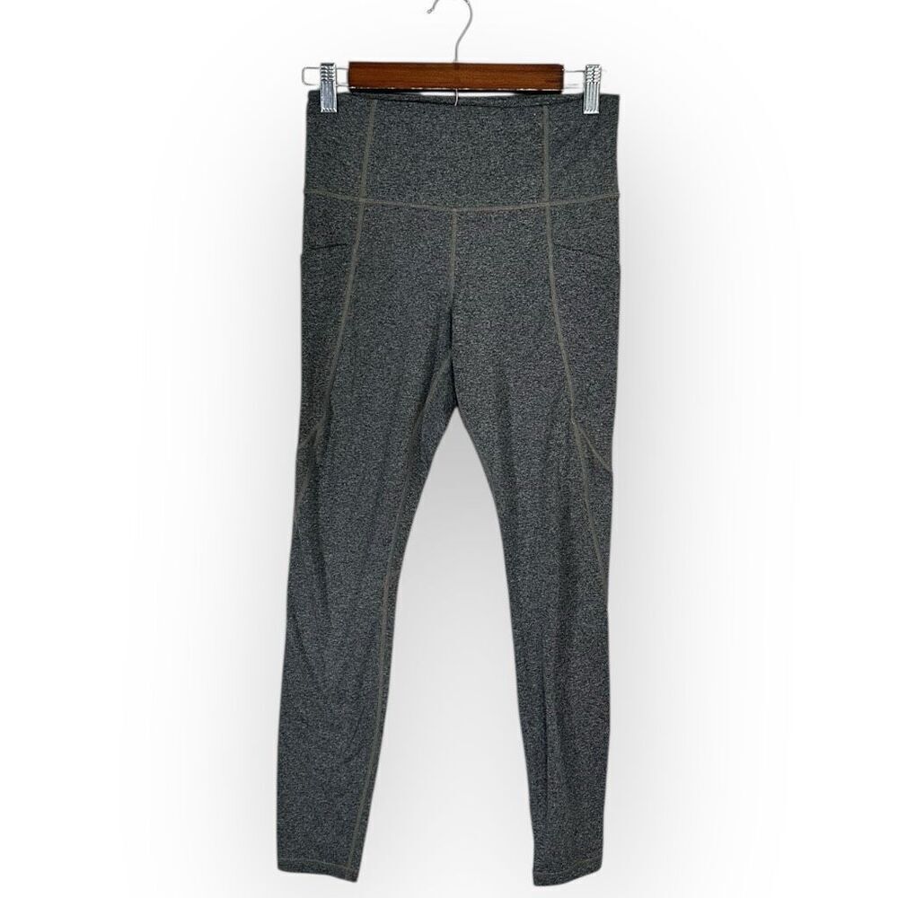 Athleta Women’s Size Small Gray Stash Pocket Leggings Athleisure High Waisted